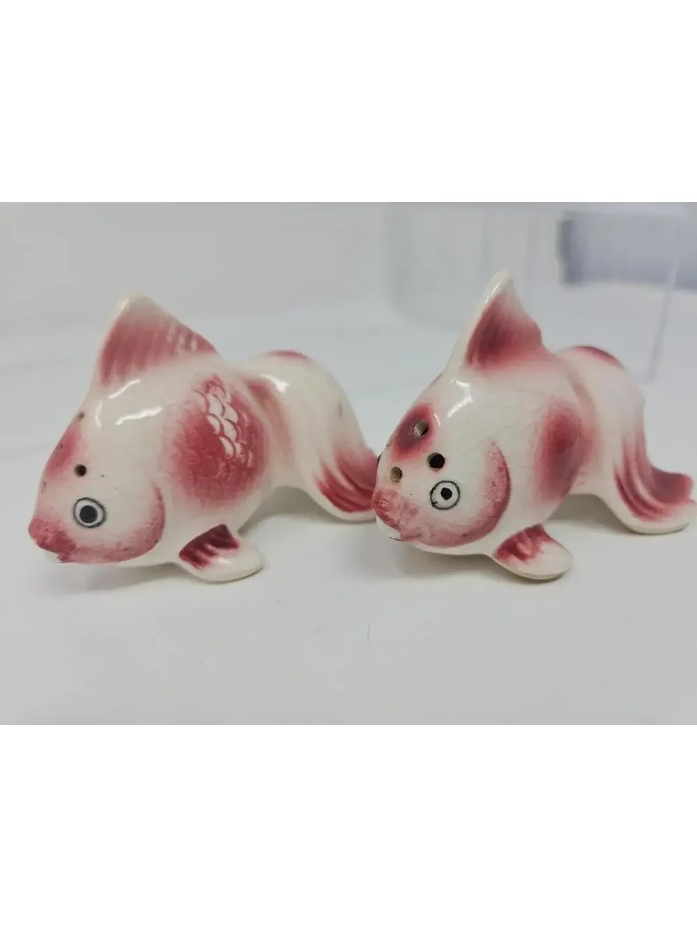 Vintage 1950's Koi Fish Salt and Pepper Shakers Made in Japan Mid Century Modern